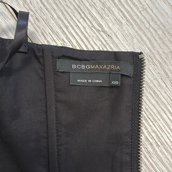 BcbgMaxAzria Corset Floral Strapless Top in black size XXS - Picture 3 of 10